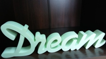 Комбинированная надпись Dream-dream 3D украшение 12х38см