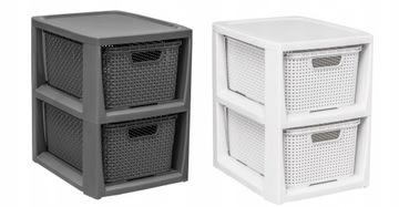 КНИЖНЫЙ ШКАФ, ПОЛКА С 2 КОРЗИНАМИ, РОТАН БРАН 1727