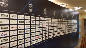 Ścianka sponsorska MEGA max. 380x250cm od BROOKLYN