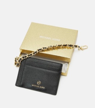 card holder portfel Michael Kors czarny granatowy