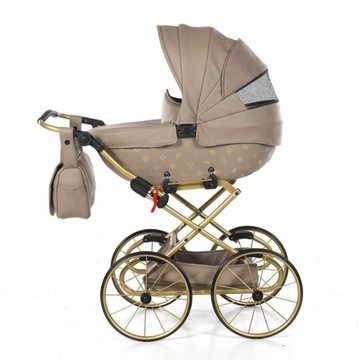 Коляска для кукол Laret Imperial Mini Classic розовая