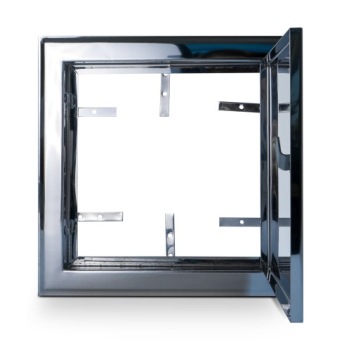 Дверца дымохода из нержавейки 25х25см чистка