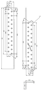 LK8 СОЕДИНИТЕЛЬ СТРОИЛ ПЛОТНЫХ СТРОИЛ И УГОЛ ПРОГОНА 290x32 ПРАВЫЙ