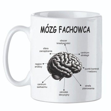 Kubek Mózg Fachowca Śmieszny Prezent Upominek + pudełko