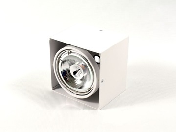 Oprawa sufitowa natynkowa AR111 GU10 + żarówka LED