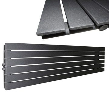GRZEJNIK POZIOMY LOFT 45/160 ANTRACYT STRUKTURA 1110W