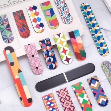 45X МАГНИТНЫЕ ЗАКЛАДКИ МАГНИТЫ ДЛЯ КНИГИ ЦВЕТНЫЕ ЗАЖИМЫ ДЛЯ КНИГИ КУБИЗМ