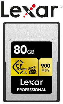 Карта Lexar CFexpress Pro Gold 80 ГБ, тип A