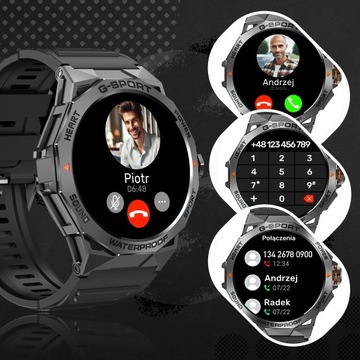 SMARTWATCH ZEGAREK MĘSKI MENU POLSKIE SPORT PULS ROZMOWY SMART WATCH AMOLED