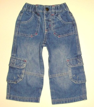 JEANS Spodnie St. BERNARD r. 74-80/9-12 m-cy