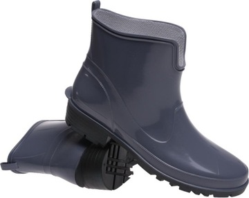 БОТИНКИ ЖЕНСКИЕ РЕЗИНОВЫЕ ПОЛЬСКИЕ серые 36