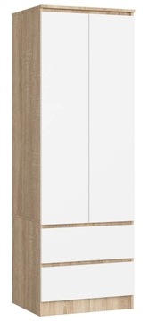 SZAFA STAR S 60 cm 2 DRZWI 2 SZUFLADY SONOMA BIEL