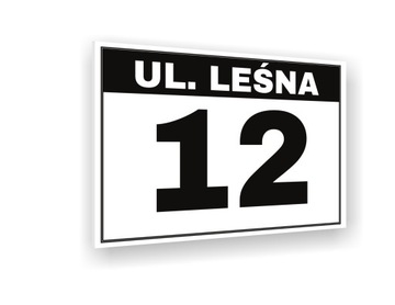 NUMER NA DOM 30x20cm TABLICZKA ADRESOWA Z NUMEREM DOMU | WZORY | + Taśma 3m