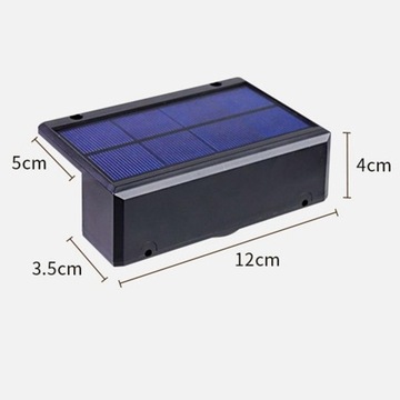 Solarna lampa ogrodzeniowa do użytku na zewnątrz, światło zewnętrzne, ciepłe i kolorowe