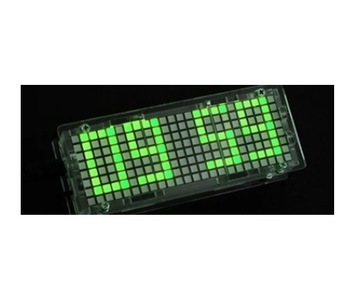 Матричные часы MATRIX GREEN, матричные 8х24, будильник, температура, НАБОР «Сделай сам»