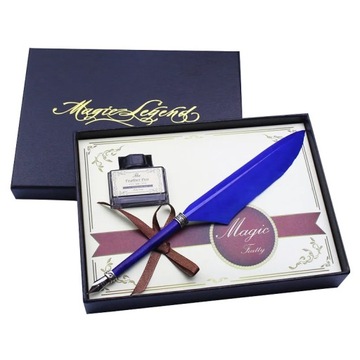 Mini Antique Europe Style Feather Pen Set Quill Calligraphy Writing Pen