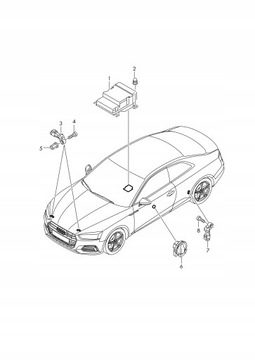 4M0959643 ДАТЧИК ЗАДНЕГО УДАРА AUDI A4 B9 8W 19'