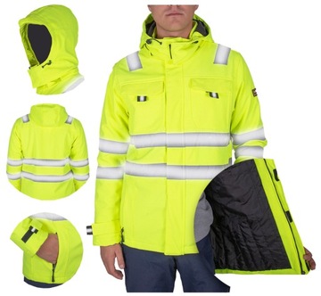 KURTKA robocza odblaskowa SOFTSHELL ocieplana 50