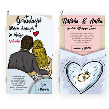 Именный свадебный сувенир для жениха и невесты от бабушки свидетельницы.