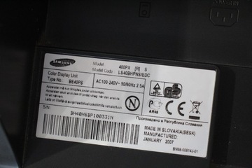 Monitor przemysłowy do monitoringu Samsung 400PX LS40BHPNS