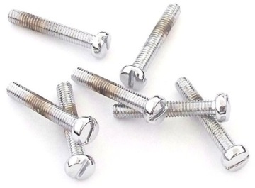 ŚRUBA WKRĘT NA PŁASKI ŚRUBOKRĘT 6X40 CHROMOWANE