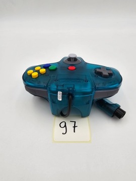 КОНСОЛЬ NINTENDO 64, ЕВРОПЕЙСКАЯ ВЕРСИЯ, ПРОЗРАЧНАЯ СИНЯЯ + ОРИГИНАЛЬНЫЕ АКСЕССУАРЫ
