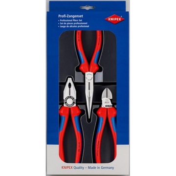 KNIPEX 00 20 11 zestaw szczypce dla monterów 3 szt