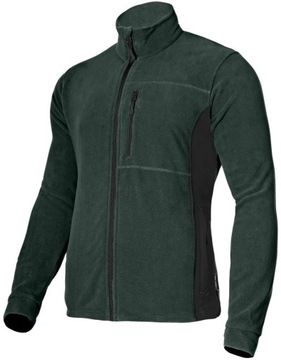 BLUZA ROBOCZA POLAR ZIELONO-CZARNA, SUWAK 