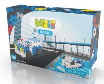KLOCKI WAFLE POLICE MELI POLICJA 4w1 + PREZENT