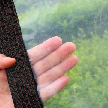 PLANDEKA NA TARAS DO OGRODU Z OCZKAMI I PASAMI Plandeka 140 g/m2 2 x 1m