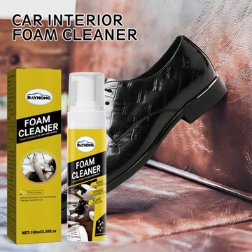 Пенный очиститель салона автомобиля, спрей, мощная пена для обеззараживания кожаных сидений