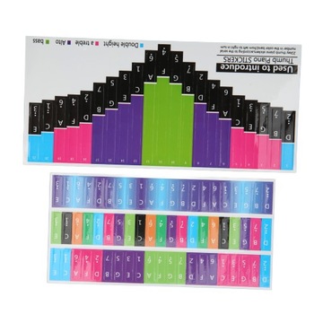 Красочные наклейки со шкалой Калимбы