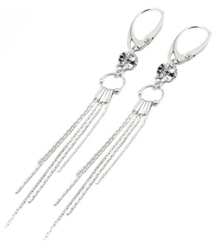 ARSYLION długie kolczyki Swarovski Elem. Crystal F