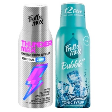 Syrop do wody koncentrat Fruttamax 2szt ENERGETYK ENERGY LIGHT+TONIK/TONIC