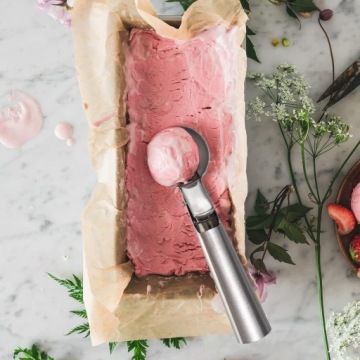 ЛОЖКА ДЛЯ МОРОЖЕНОГО, КАРТОФЕЛЯ, РИСА, БОЛЬШАЯ СТАЛЬНАЯ РУЧКА-РУЧКА