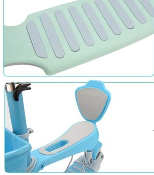 Трёхколесный светодиодный самокат 5 в 1 СИНИЙ KIDSTAR