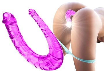 PODWÓJNE DILDO PENETRACJA ANALNA I WAGINALNA