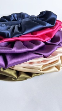 Jedwabny czepek do włosów Plopping OMO Granat