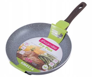 PATELNIA GRANITOWA GRUBA 28 CM INDUKCJA KAMILLE