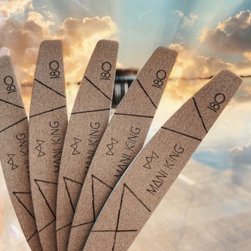 Пилочка для ногтей Mani King Crescent Boat 180/240 Маникюр Педи 100шт