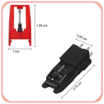 5 шт. УНИВЕРСАЛЬНАЯ ИГЛА ДЛЯ АЛМАЗНЫХ ЗАПИСЕЙ + 1 шт. ГРАФОННЫЙ КАРТРИДЖ