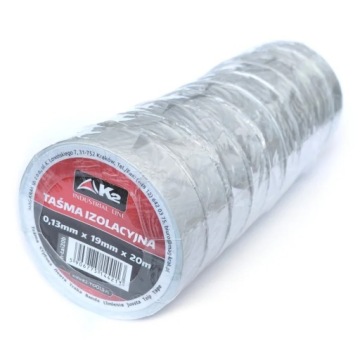 Taśma izolacyjna z PVC 19mm / 20m biała