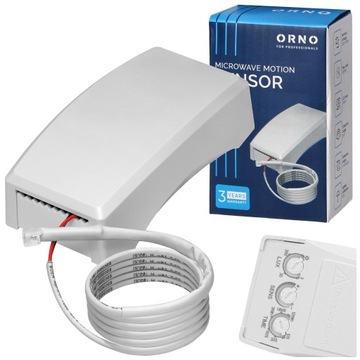 Mikrofalowy Czujnik Ruchu Do Zabudowy Sufitów LED Sensor Zmierzchu z Kablem