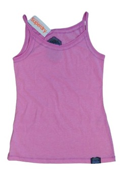 Q4167 DAMSKA BAWEŁNIANA KOSZULKA NA RAMIĄCZKACH TOP SUPERDRY S