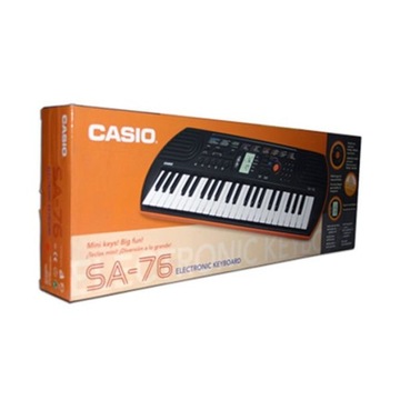 КЛАВИАТУРА CASIO SA-76 + БЛОК ПИТАНИЯ + НАКЛЕЙКИ