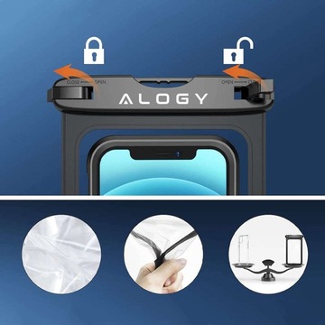 Водонепроницаемый чехол Alogy для телефона IPX8.