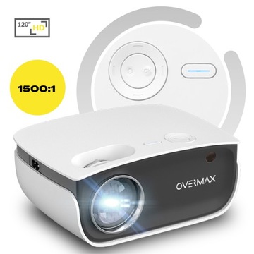 MINI RZUTNIK PROJEKTOR FullHD 16:9 1920 x 1080 1kg LED + Półka na Projektor