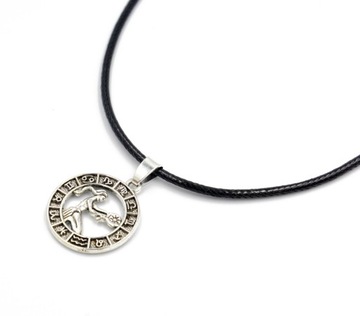 Wisiorek zawieszka Znak Zodiaku PANNA sznurek wosk