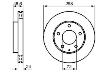 Диски передние BOSCH MAZDA 626 GF GE GW MX-6 PREMACY
