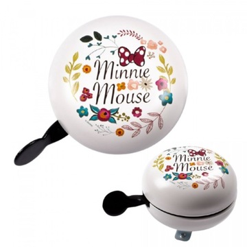 Dzwonek rowerowy BIG BELL 80mm RETRO MINNIE FLOWER